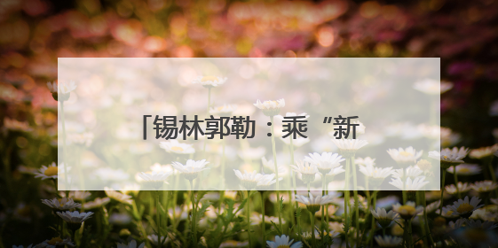 锡林郭勒：乘“新”风向“绿”行
