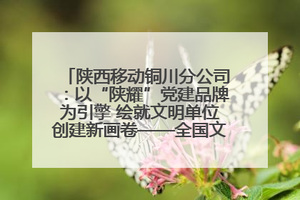 陕西移动铜川分公司：以“陕耀”党建品牌为引擎 绘就文明单位创建新画卷——全国文明单位创建纪实
