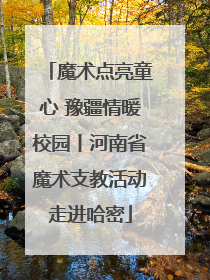 魔术点亮童心 豫疆情暖校园丨河南省魔术支教活动走进哈密
