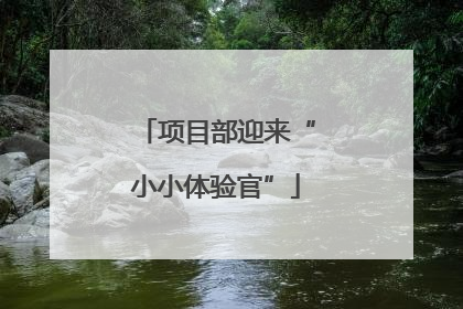 项目部迎来“小小体验官”
