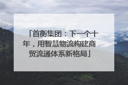 首衡集团：下一个十年，用智慧物流构建商贸流通体系新格局