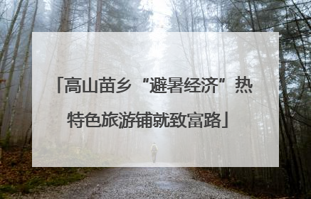 高山苗乡“避暑经济”热 特色旅游铺就致富路