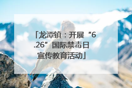 龙潭镇：开展“6.26”国际禁毒日宣传教育活动
