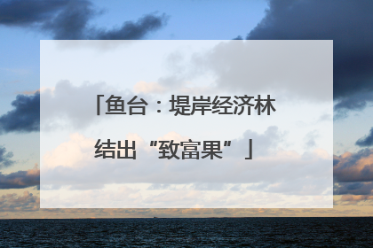 鱼台：堤岸经济林结出“致富果”
