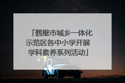 鹤壁市城乡一体化示范区各中小学开展学科素养系列活动