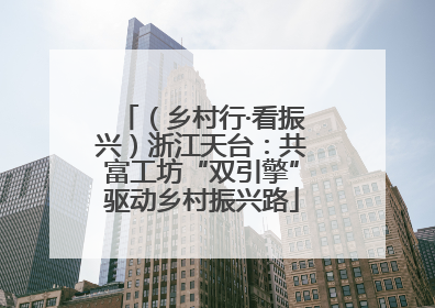 （乡村行·看振兴）浙江天台：共富工坊“双引擎”驱动乡村振兴路