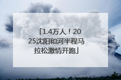 1.4万人！2025沈阳和河半程马拉松激情开跑