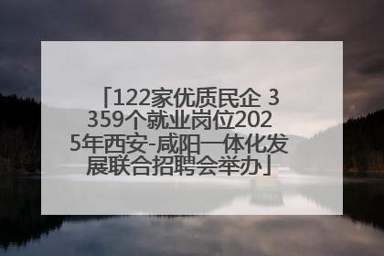 122家优质民企 3359个就业岗位2025年西安-咸阳一体化发展联合招聘会举办