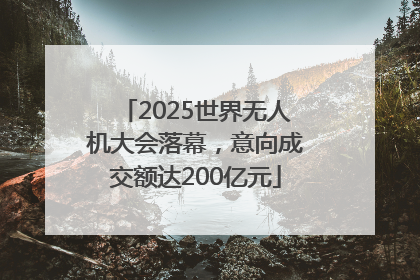 2025世界无人机大会落幕，意向成交额达200亿元
