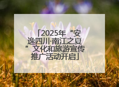 2025年“安逸四川·南江之夏”文化和旅游宣传推广活动开启
