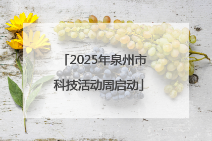 2025年泉州市科技活动周启动