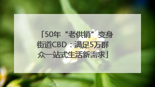 50年“老供销”变身街道CBD:满足5万群众一站式生活新需求