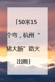 50米15个弯，杭州“猪大肠”路火出圈
