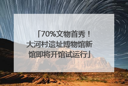 70%文物首秀！大河村遗址博物馆新馆即将开馆试运行